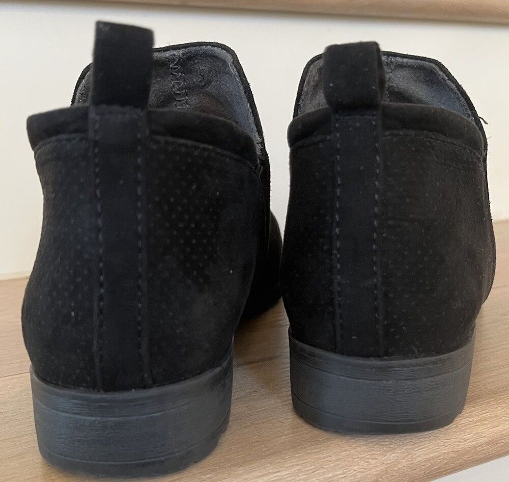 Dr. Scholl’s Ruler Black Microfiber Slip-On Ankle Bootie Loafer Shoes Womens 8M - Picture 7 of 10
